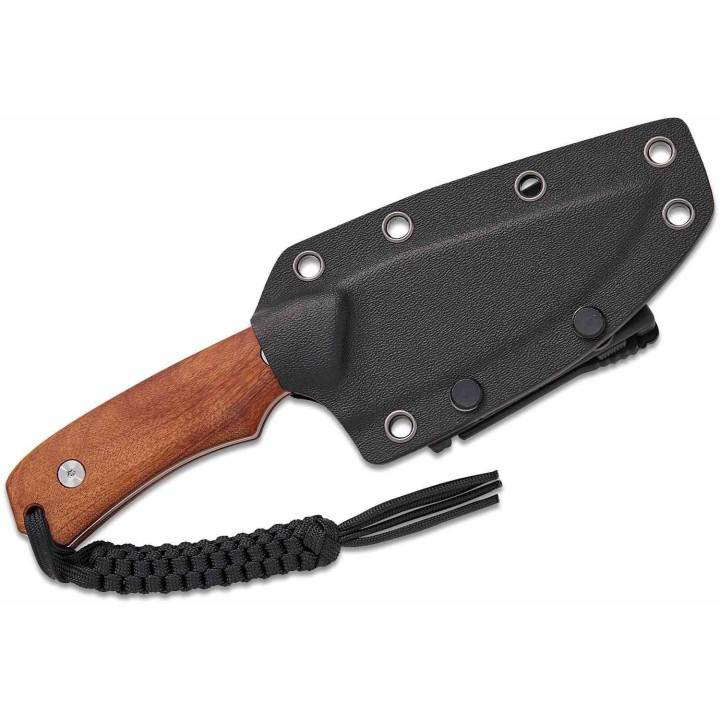 Couteau Bushcraft Survie Civivi Gander Guibourtia Lame Acier 14C28N Manche Bois Étui Kydex CIVC24058B3 - Livraison Gratuite