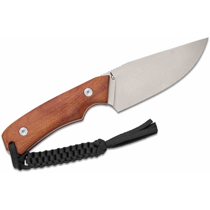 Couteau Bushcraft Survie Civivi Gander Guibourtia Lame Acier 14C28N Manche Bois Étui Kydex CIVC24058B3 - Livraison Gratuite