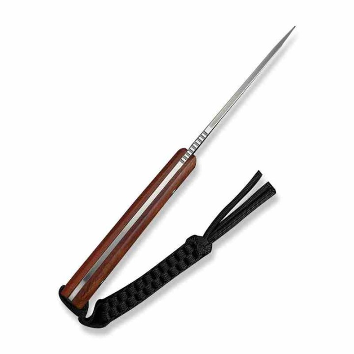 Couteau Bushcraft Survie Civivi Gander Guibourtia Lame Acier 14C28N Manche Bois Étui Kydex CIVC24058B3 - Livraison Gratuite