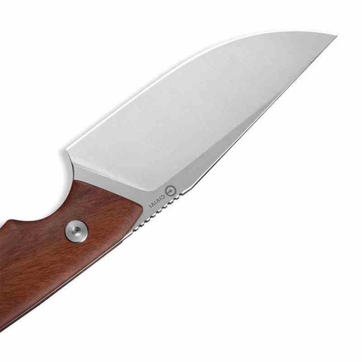 Couteau Bushcraft Survie Civivi Gander Guibourtia Lame Acier 14C28N Manche Bois Étui Kydex CIVC24058B3 - Livraison Gratuite