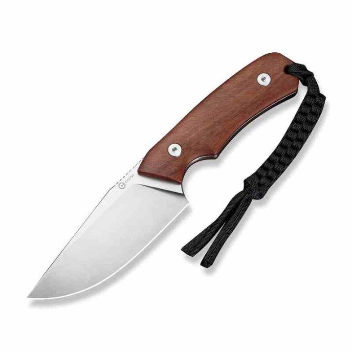 Couteau Bushcraft Survie Civivi Gander Guibourtia Lame Acier 14C28N Manche Bois Étui Kydex CIVC24058B3 - Livraison Gratuite