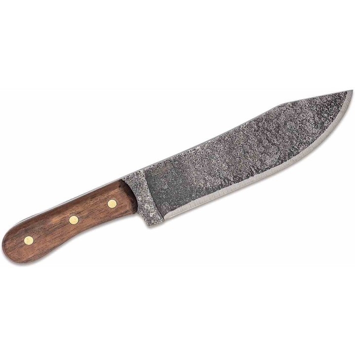 Couteau Condor Hudson Bay Lame Acier Carbone 1075 Manche Noyer Étui Cuir Fabriqué au Salvador CTK24085HC - Livraison Gratuite