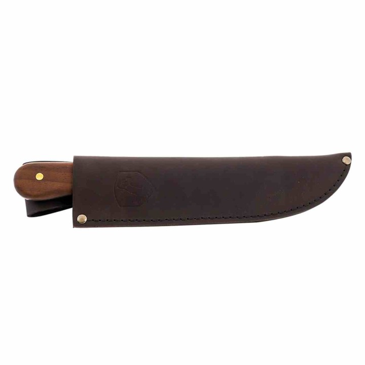 Couteau Condor Hudson Bay Lame Acier Carbone 1075 Manche Noyer Étui Cuir Fabriqué au Salvador CTK24085HC - Livraison Gratuite