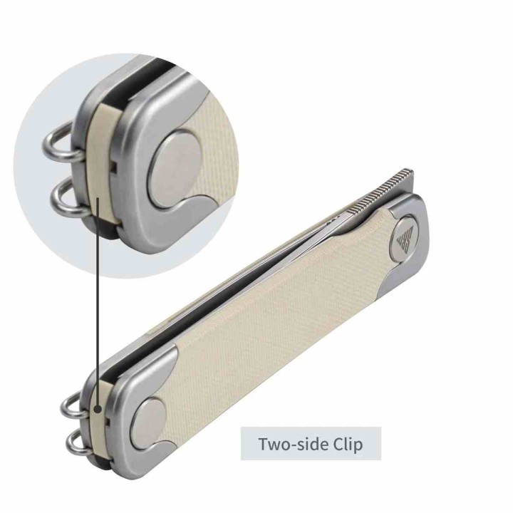 Couteau SRM Enso Tan Lame Acier Sandvik 14C28N Manche G10 Linerlock KIVT SRM131MGT - Livraison Gratuite
