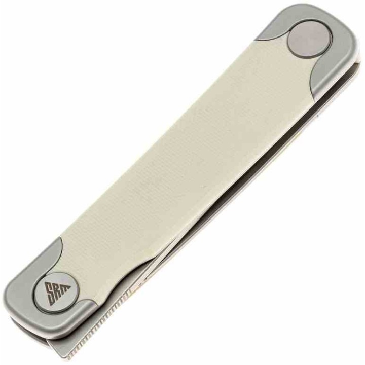 Couteau SRM Enso Tan Lame Acier Sandvik 14C28N Manche G10 Linerlock KIVT SRM131MGT - Livraison Gratuite