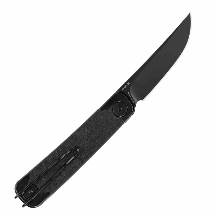Couteau SRM Enso Black Lame Acier Sandvik 14C28N Manche G10 Linerlock KIVT SRM131MGB  - Livraison Gratuite