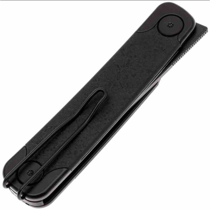 Couteau SRM Enso Black Lame Acier Sandvik 14C28N Manche G10 Linerlock KIVT SRM131MGB  - Livraison Gratuite