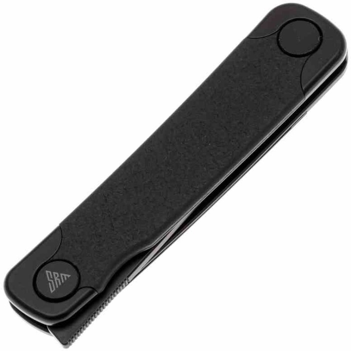 Couteau SRM Enso Black Lame Acier Sandvik 14C28N Manche G10 Linerlock KIVT SRM131MGB  - Livraison Gratuite