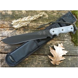 Couteau Bushcraft Tops Armageddon Acier Carbone 1095 Manche Micarta Made In USA TPATRD01 - Livraison Gratuite