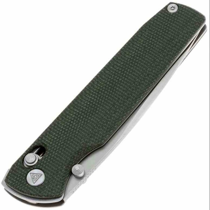 Couteau SRM Terrier Green Lame Laminated 140Cr Manche Micarta Ambi-Lock Clip SRM258LMG2 - Livraison Gratuite