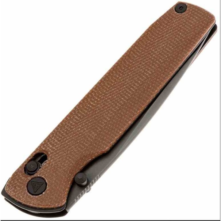 Couteau SRM Terrier Brown Lame Laminated 140Cr Manche Micarta Ambi-Lock Clip SRM258LMN2 - Livraison Gratuite