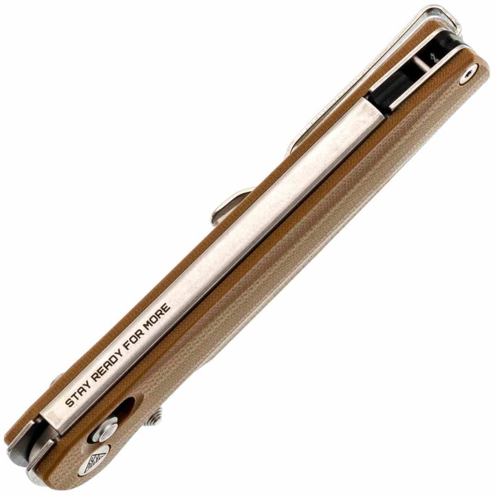 Couteau SRM Terrier Brown Lame Laminated 140Cr Manche G10 Ambi-Lock Clip SRM258LGW2 - Livraison Gratuite
