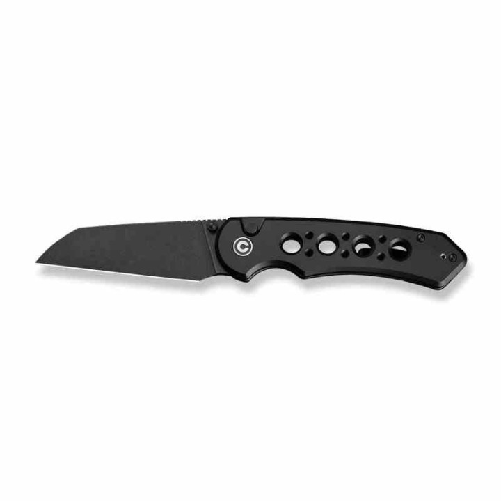 Couteau Civivi Pragma Prime Black Button Lock Lame Wharncliffe Acier 14C28N Manche Alu KIVT CIVC240671  - Livraison Gratuite