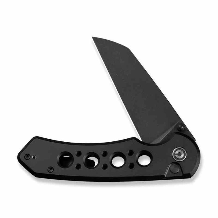 Couteau Civivi Pragma Prime Black Button Lock Lame Wharncliffe Acier 14C28N Manche Alu KIVT CIVC240671  - Livraison Gratuite