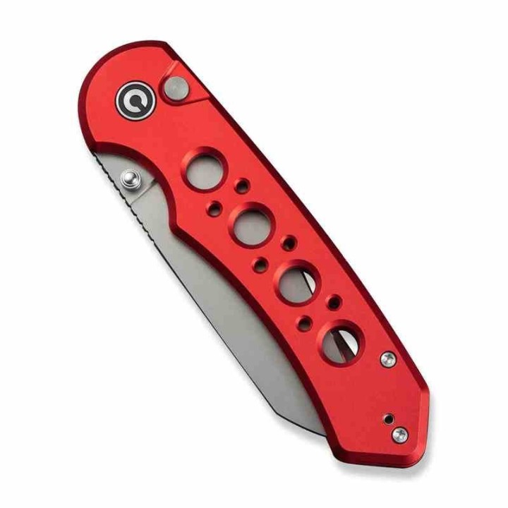 Couteau Civivi Pragma Prime Red Button Lock Lame Wharncliffe Acier 14C28N Manche Alu KIVT CIVC240672  - Livraison Gratuite