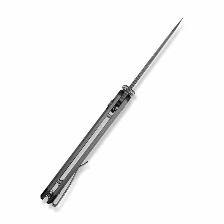 Couteau Civivi Pragma Prime Damas Button Lock Lame Damas Wharncliffe Manche Alu KIVT CIVC24067DS1 - Livraison Gratuite