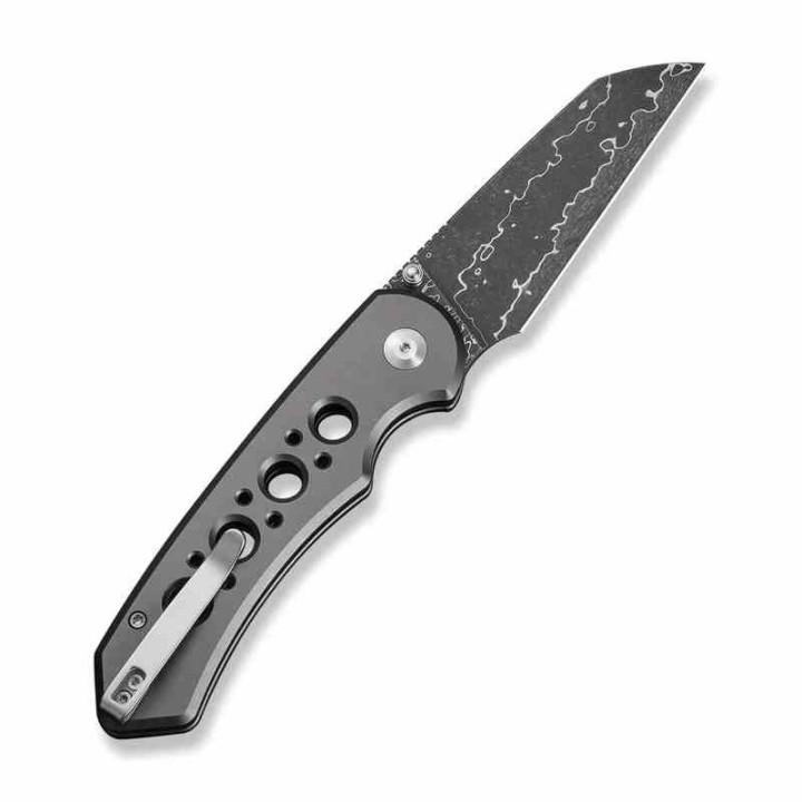 Couteau Civivi Pragma Prime Damas Button Lock Lame Damas Wharncliffe Manche Alu KIVT CIVC24067DS1 - Livraison Gratuite