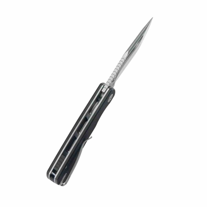 Couteau Kubey Gurkha Black Lame Kukri 14C28N Manche G-10 Noir KIVT Linerlock KUB397A - Livraison Gratuite