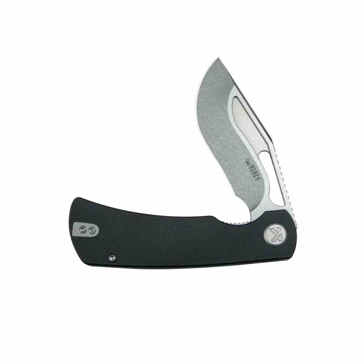 Couteau Kubey Gurkha Black Lame Kukri 14C28N Manche G-10 Noir KIVT Linerlock KUB397A - Livraison Gratuite