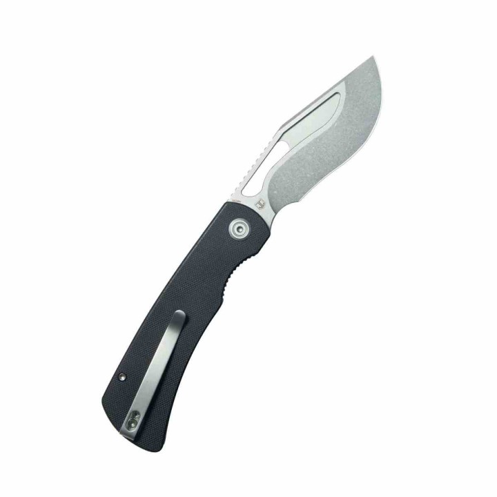 Couteau Kubey Gurkha Black Lame Kukri 14C28N Manche G-10 Noir KIVT Linerlock KUB397A - Livraison Gratuite