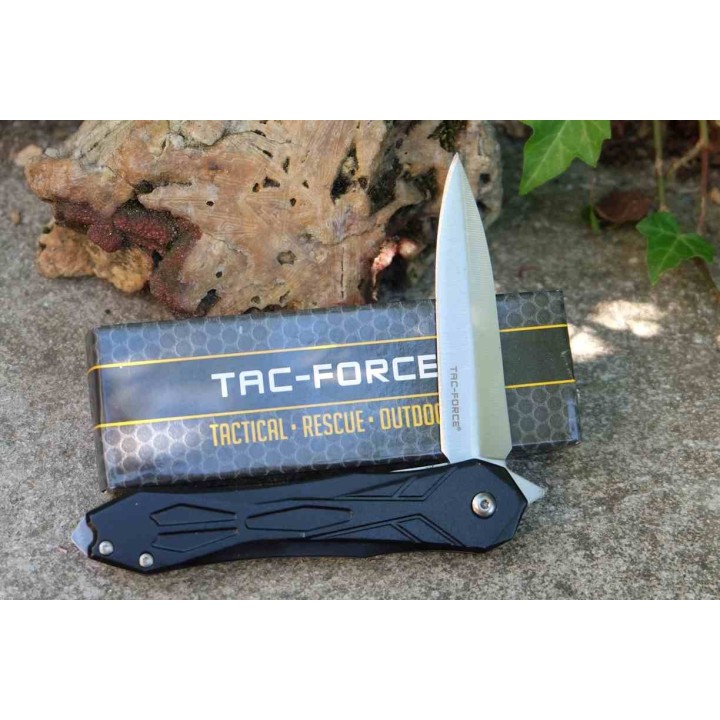 Lot de 3 Couteau Tac Force Semi Automatique Lame Acier Inox Manche Alu Brise Vitres Linerlock TF2003BK - Livraison Gratuite