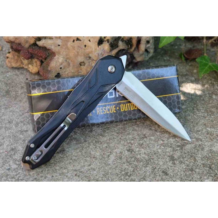 Lot de 3 Couteau Tac Force Semi Automatique Lame Acier Inox Manche Alu Brise Vitres Linerlock TF2003BK - Livraison Gratuite