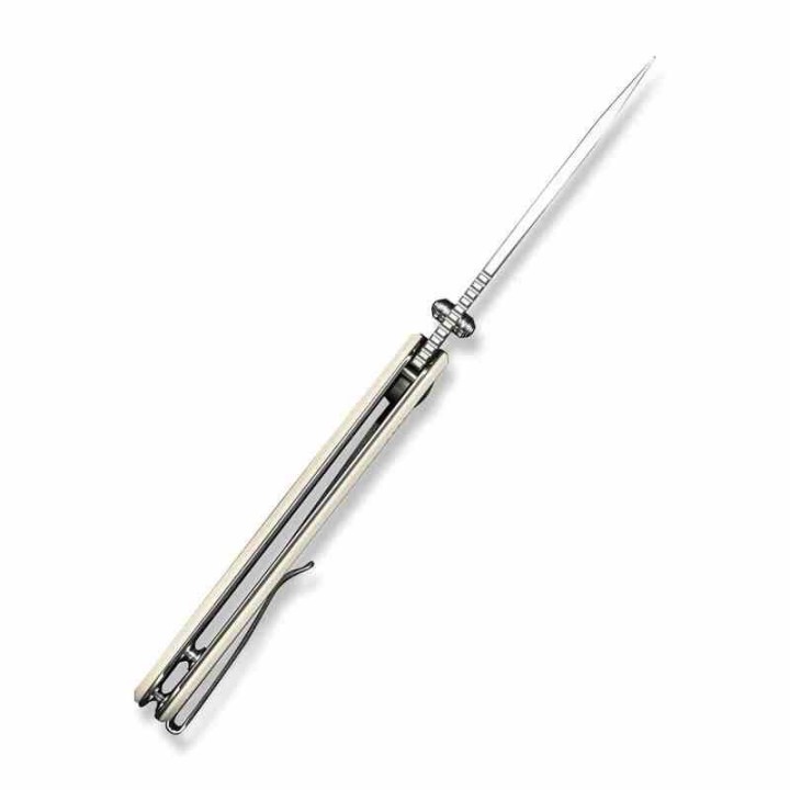 Couteau Pliant Sencut Aetheris Ivory EDC Lame Clip Point 9Cr18MoV Satinée Manche G10 Linerlock KIVT S240951 - Livraison Gratuite