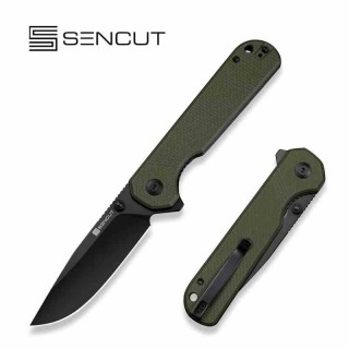Couteau Pliant Sencut Aetheris OD Green EDC Lame Clip Point 9Cr18MoV Blk Manche G10 Linerlock S240952 - Livraison Gratuite