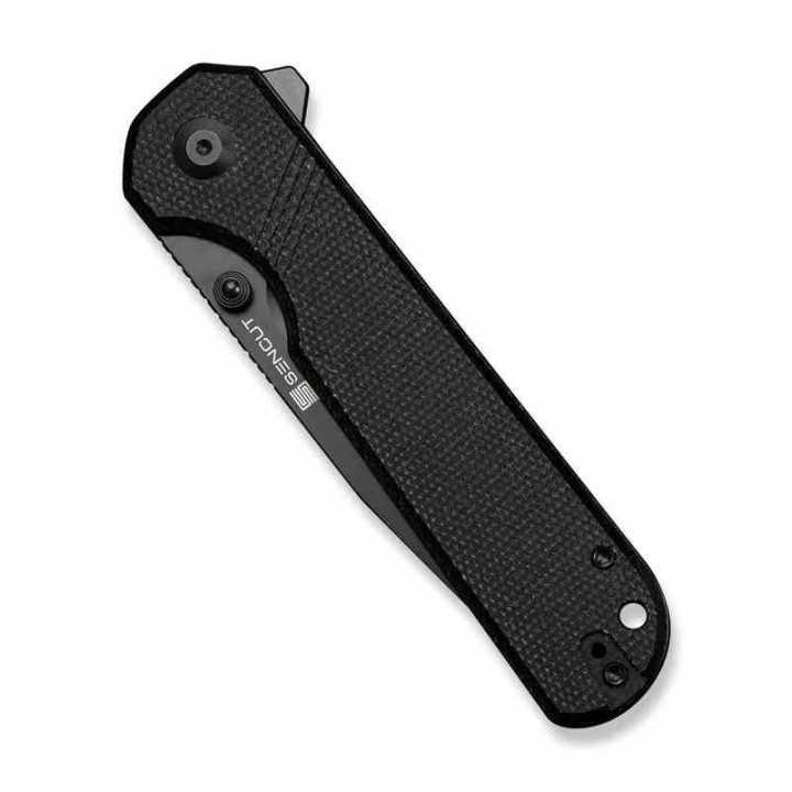 Couteau Sencut Aetheris Black EDC Lame Clip Point 9Cr18MoV Blk Manche Micarta Linerlock Flipper S240953 - Livraison Gratuite
