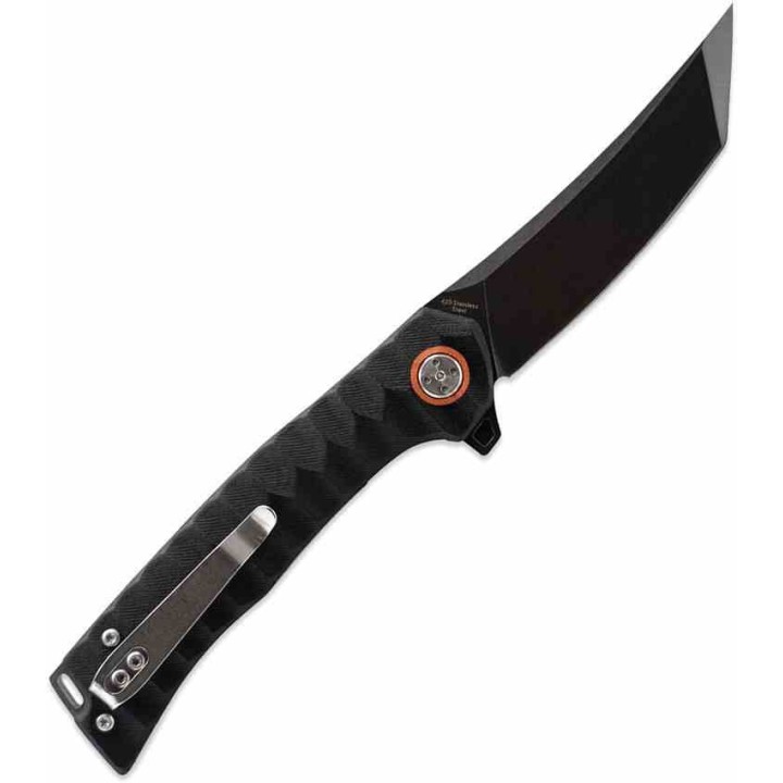 Couteau Tactical Skallywag Sao Feng EDC Lame Tanto Acier 420 Manche G10 Noir Liner Lock KIVT SKW17002 - Livraison Gratuite