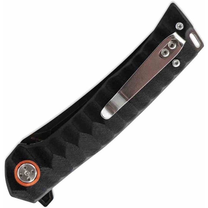 Couteau Tactical Skallywag Sao Feng EDC Lame Tanto Acier 420 Manche G10 Noir Liner Lock KIVT SKW17002 - Livraison Gratuite