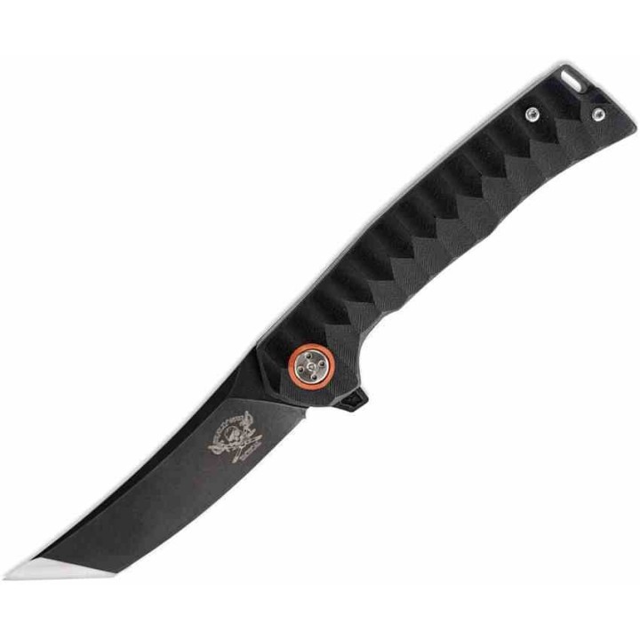 Couteau Tactical Skallywag Sao Feng EDC Lame Tanto Acier 420 Manche G10 Noir Liner Lock KIVT SKW17002 - Livraison Gratuite