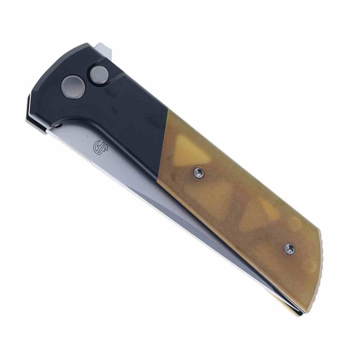 Couteau North Mountain Blade Chop 2 Lame Tanto Acier SLD-Magic Manche Alu/Ultem Button Lock NMB2047UA3 - Livraison Gratuite