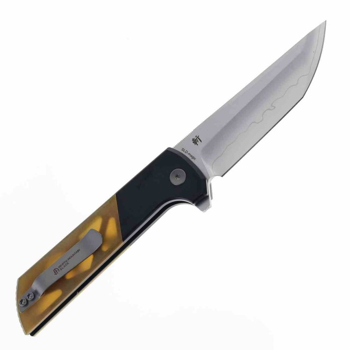Couteau North Mountain Blade Chop 2 Lame Tanto Acier SLD-Magic Manche Alu/Ultem Button Lock NMB2047UA3 - Livraison Gratuite