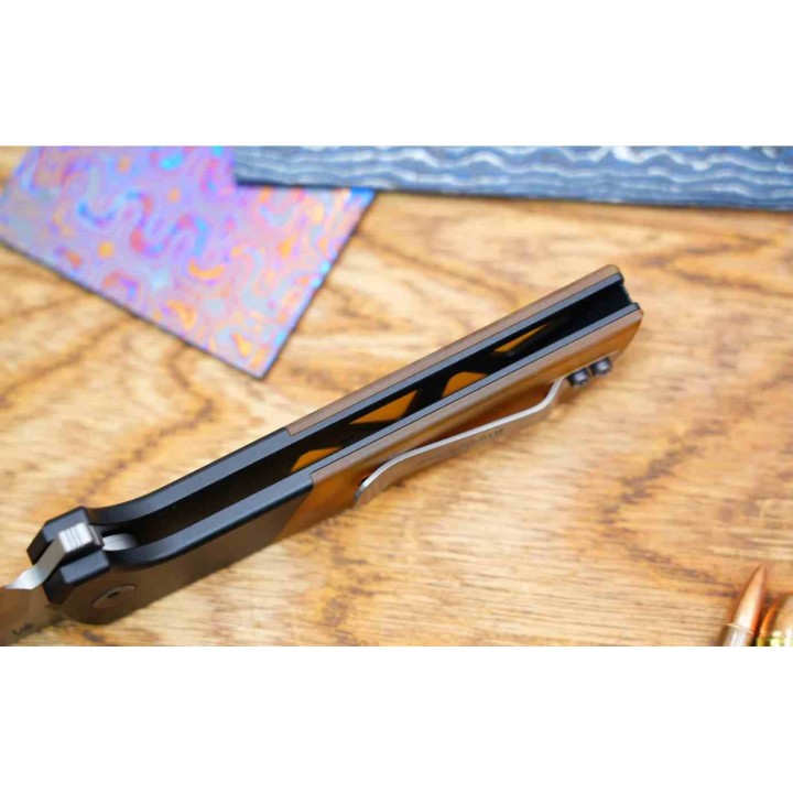 Couteau North Mountain Blade Chop 2 Lame Tanto Acier SLD-Magic Manche Alu/Ultem Button Lock NMB2047UA3 - Livraison Gratuite