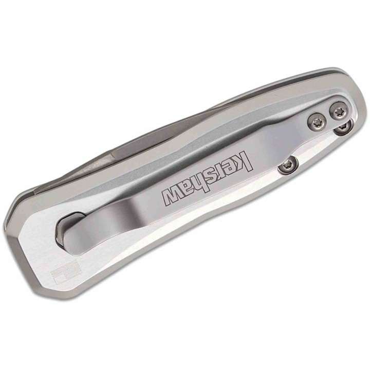 Couteau Automatique Kershaw Launch 4 Lame Spear Point CPM-154 Manche Alu Brut Made USA KS7500RAW - Livraison Gratuite