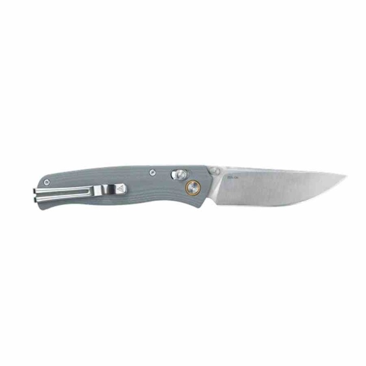 Couteau SRM Medal 255L-GK Gray Lame Acier 10Cr15CoMoV Manche G10 Ambi-Lock SRM255LGK2 - Livraison Gratuite