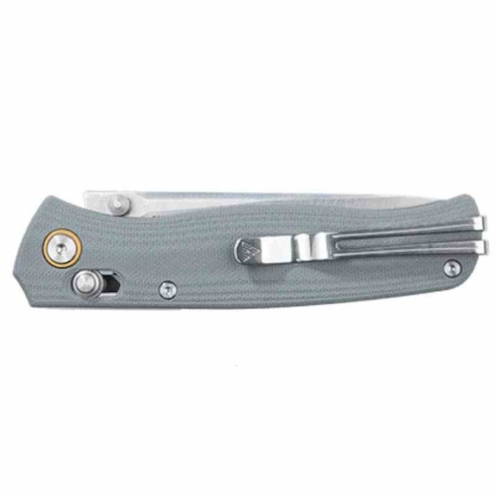 Couteau SRM Medal 255L-GK Gray Lame Acier 10Cr15CoMoV Manche G10 Ambi-Lock SRM255LGK2 - Livraison Gratuite