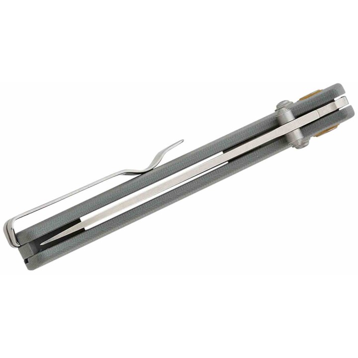 Couteau SRM Medal 255L-GK Gray Lame Acier 10Cr15CoMoV Manche G10 Ambi-Lock SRM255LGK2 - Livraison Gratuite