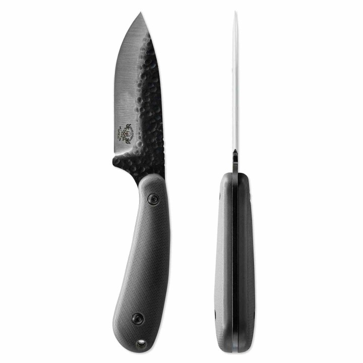 Couteau Skallywag Fireside Black Lame Acier 420 Martelé Manche Fibre Nylon Étui Nylon SKW17031 - Livraison Gratuite