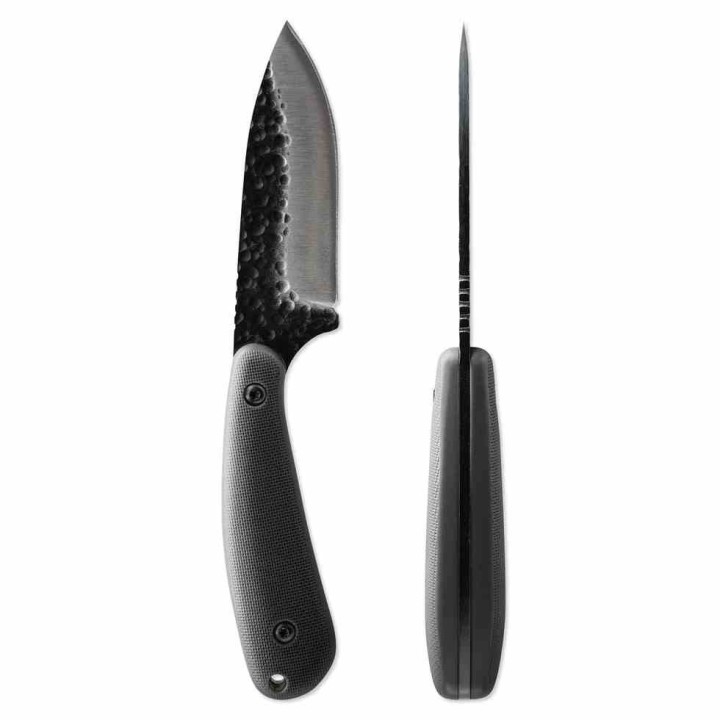 Couteau Skallywag Fireside Black Lame Acier 420 Martelé Manche Fibre Nylon Étui Nylon SKW17031 - Livraison Gratuite