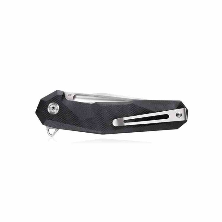 Couteau Kubey Carve Nest Black Lame Tanto D2 Manche G10 Roulement Céramique Linerlock Clip KUB237A - Livraison Gratuite