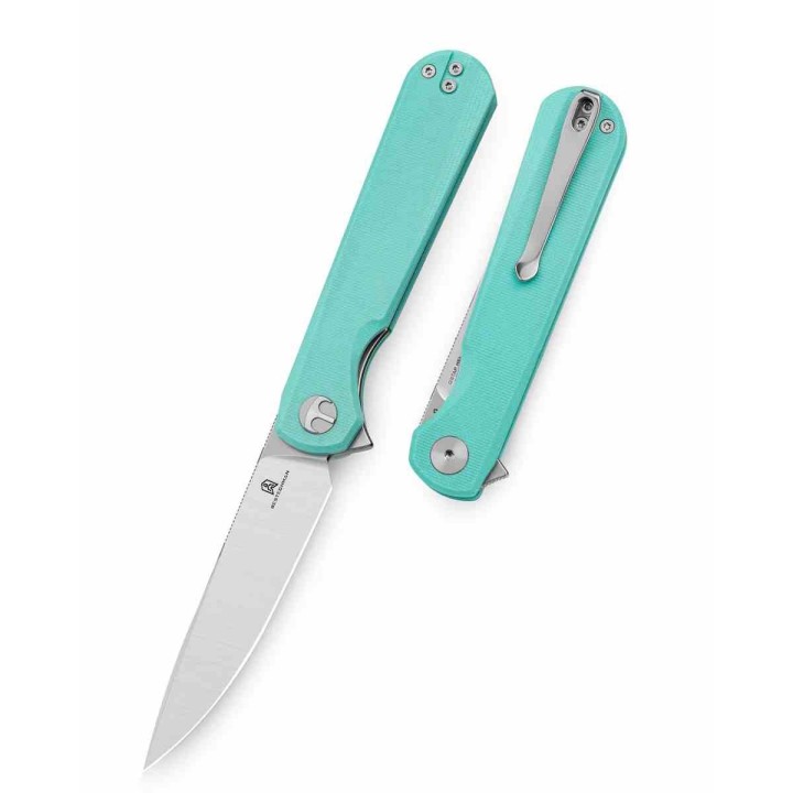 Couteau Bestechman Flick Aqua Lame Acier D2 Manche G10 Liner Lock Clip BTKMK13D - Livraison Gratuite