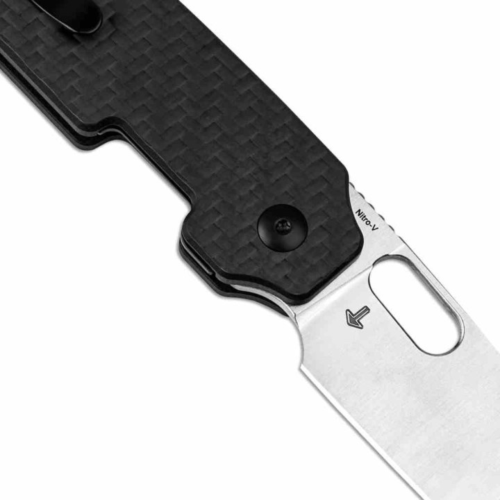 Couteau Kizer Varatas Lame Acier Nitro V Satin Manche G10 FCarbone Liner Lock KIV3637A2 - Livraison Gratuite