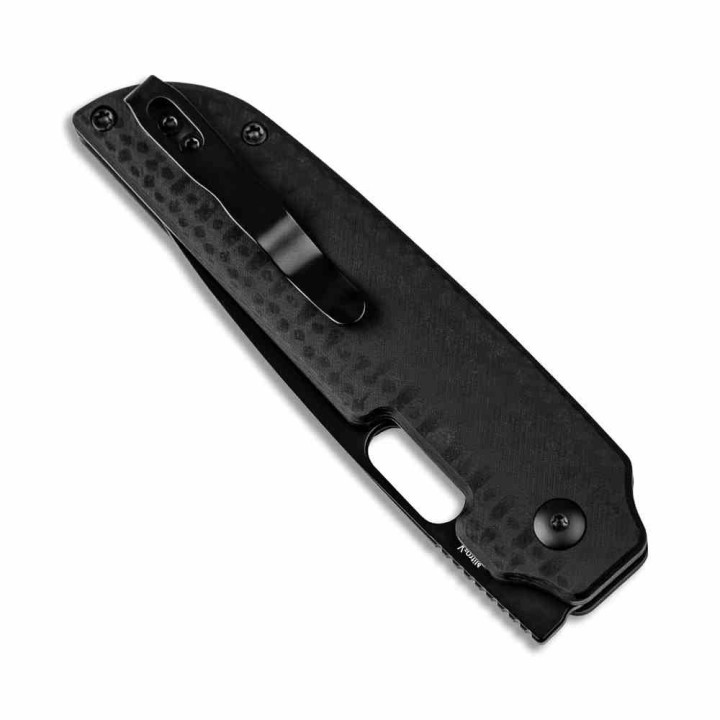Couteau Kizer Varatas Lame Drop Point Acier Nitro-V Black Manche G10 Noir Liner Lock KIV3637A1 - Livraison Gratuite