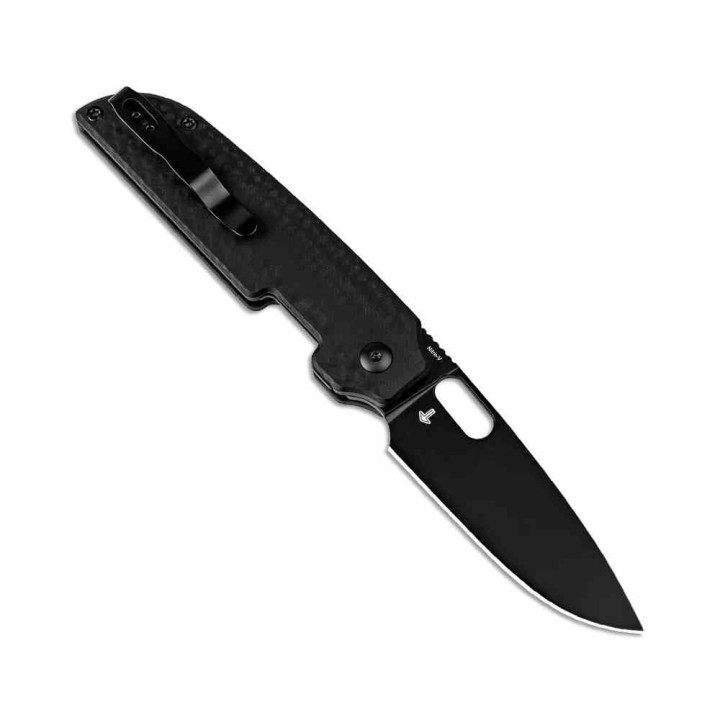 Couteau Kizer Varatas Lame Drop Point Acier Nitro-V Black Manche G10 Noir Liner Lock KIV3637A1 - Livraison Gratuite