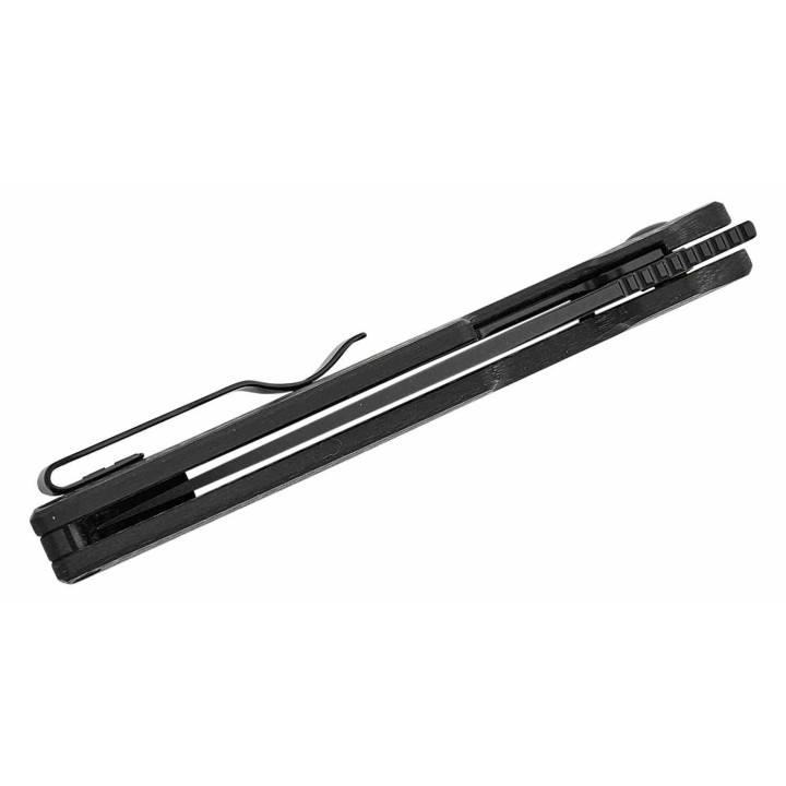 Couteau Kizer Varatas Lame Drop Point Acier Nitro-V Black Manche G10 Noir Liner Lock KIV3637A1 - Livraison Gratuite