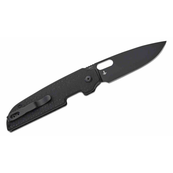 Couteau Kizer Varatas Lame Drop Point Acier Nitro-V Black Manche G10 Noir Liner Lock KIV3637A1 - Livraison Gratuite