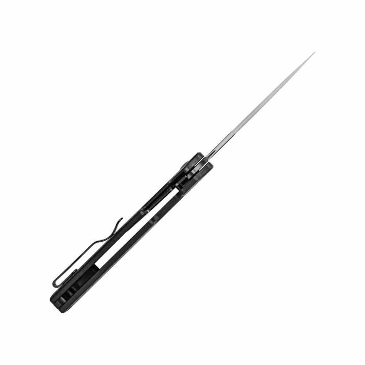 Couteau Kizer Varatas Lame Drop Point Acier Nitro-V Black Manche G10 Noir Liner Lock KIV3637A1 - Livraison Gratuite