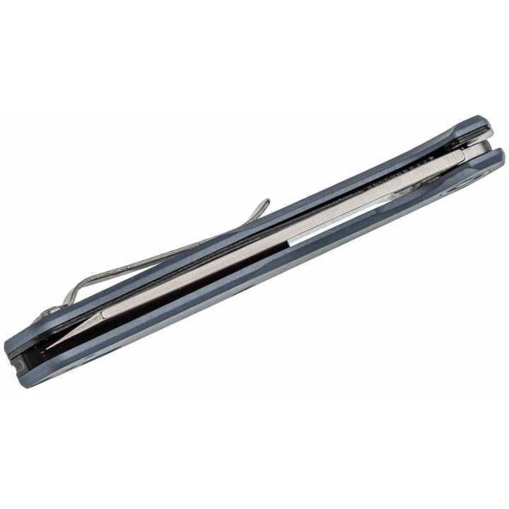 Couteau Gerber Fastball Lame Cleaver Acier CPM-20CV Manche Alu Urban Blue USA G1837 - Livraison Gratuite